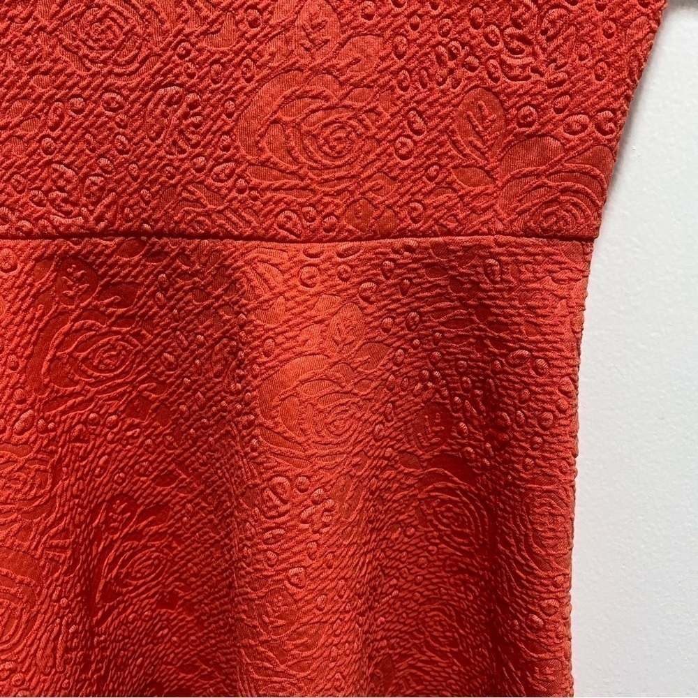 Trixxi Girl Coral Fit & Flare Dress | Girls Size 8 | Party Holiday - Picture 4 of 7